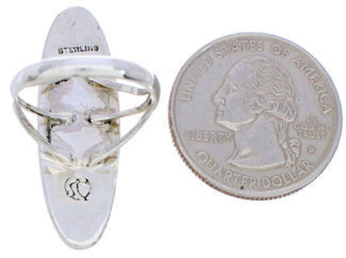 Sterling Silver Southwest Multicolor Ring Size 6-3/4 YX33772